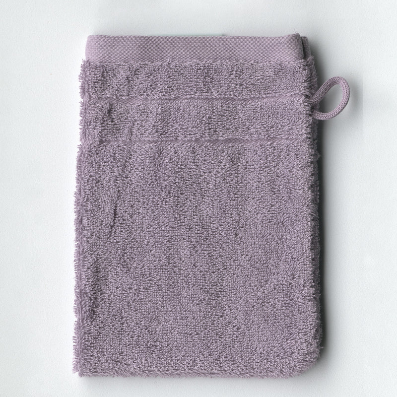 Frottierware Vegan Home Waschhandschuh Flieder - 16 x 21 cm