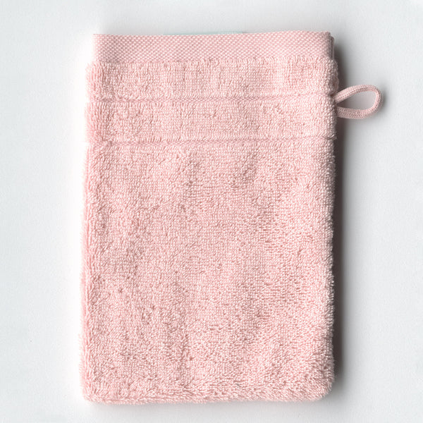 Frottierware Vegan Home Waschhandschuh Puder - 16 x 21 cm